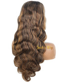 Jessies Wig Highlight Brown U Part Wig Glueless Body Wave P4/27