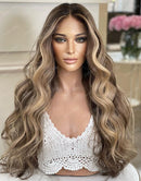 Jessies Wig Luxury Wig Human Hair Wigs With Balayage Wavy Lace Front Human Hair Wigs for Women