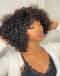 Jessies Wig Highlight Honey Blonde Curly Short Bob Wig With Bangs Natural Black Glueless Fringe Wigs