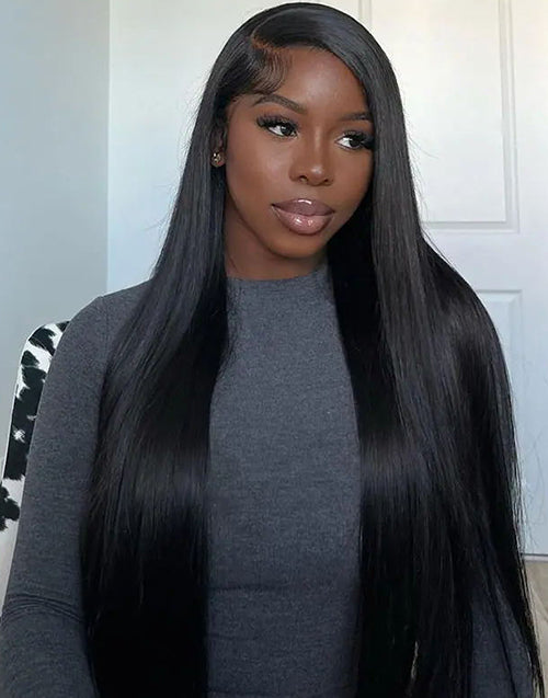 Jessies Wig 40 Inch Glueless Straight 13x4 Lace Front Human Hair Wig