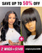 Jessies Wig Buy 2 Wigs= $149 16" Body Wave Lace Part Wigs 10" Short Bob Wig With Bangs Machinemade