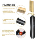 Dola Hair 2 in 1 Hot Comb Wet and Dry Hair Use Hair Curling Iron Straightener Comb