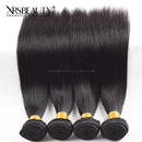 Xrs Beauty Hair 4 pcs Straight Brazilian Virgin Hair Bundle [WEFT13]