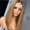 Xrs Beauty Hair 4/27 Ombre Honey Blonde Bob Front Lace Wig Human Hair Bleached Knots [BOB39]