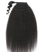 Jessies Wig Kinky Straight Wrap Ponytail Around 30inch 15A Long Virgin Human Hair Extension