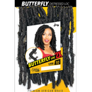 Zury Synthetic Crochet Braids - 2x Butterfly Distressed Locs 10"