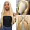 Mslynn 613 Blonde Wig Stright 13x6 Lace Frontal Human Hair Transparent Lace Wig