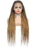 Jessies Wig Mixied Honey Color 13x6 Lace Braids Wig for Women