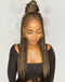 Jessies Wig Mixied Honey Color 13x6 Lace Braids Wig for Women