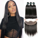 Ali Grace Straight Hair Bundles 3 Pcs With 13x4 Lace Frontal