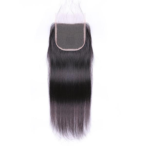 Straight Virgin Hair 5x5 Lace Closure, Natural Black Hair 4x4 Lace Closure