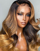 Jessies Wig Highlight Body Wave Human Hair Lace Front Wigs Real HD Lace Closure Wig