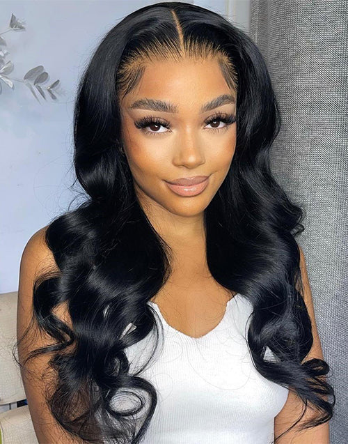 Jessies Wig 13x5 Pre Cut Lace Pre plucked Glueless Crystal HD Lace Wig 5x6 Body Wave Human Hair Wigs