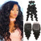 Ali Grace Loose Wave Hair Bundles 3 Pcs With 4x4 Lace Closure