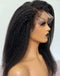 Jessies Wig 4C Baby Hairline Glueless Crystal HD Lace Kinky Straight 13x4 Lace Wig Edges With Natural Kinky Baby Hair Line