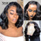 Xrs Beauty Hair Short Body Wave Bob Wig Virgin Human Hair 13X4 Swiss Lace Front Wig Pre Plucked Hairline [BOB31]