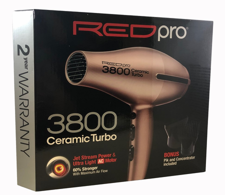 RED PRO 3800 CERAMIC TURBO HAND-HELD HAIR DRYER