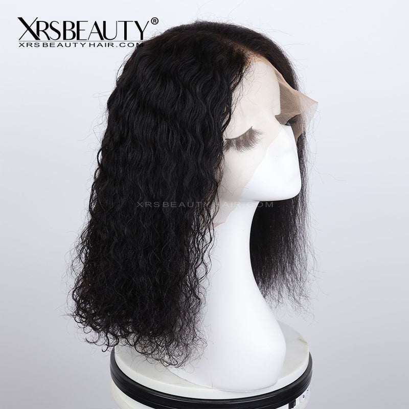 Xrs Beauty Hair *New* Clear Lace Layered Edge Wet and Wavy Bob 3 in1 Human Hair Lace Front Wig [BOB03]