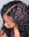 Jessies Wig Curly Full Lace Wig With 4C Edges Hairline Human Hair Can Be Bun/High Ponytail/Braids