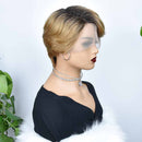 Aligrace T Part Lace Pixie Cut BoB Wigs 1B/27