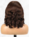 Jessies Wig 13X4 Chestnut Brown Short Wavy Bob Lace Front Human Hair Wigs