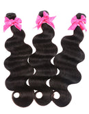 Jessies Wig 30inch Body Wave Hair 3 Bundles With Closure Brazilian Human Hair With Lace Closure