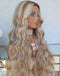 Jessies Wig Highlight 613 Blonde Wavy Human Hair Wig P4/613 Body Wave Lace Front Wigs