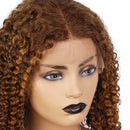 Xrs Beauty Hair Ombre Curly Bob Highlight Mix Color 13x4 lace front Pre Plucked Hairline Wigs [CXW50]