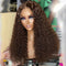 Jessies Wig Dark Brown Curly 13x4 Lace Front Wig HD Lace Glueless 4x4 Lace Wig Human Hair Wigs