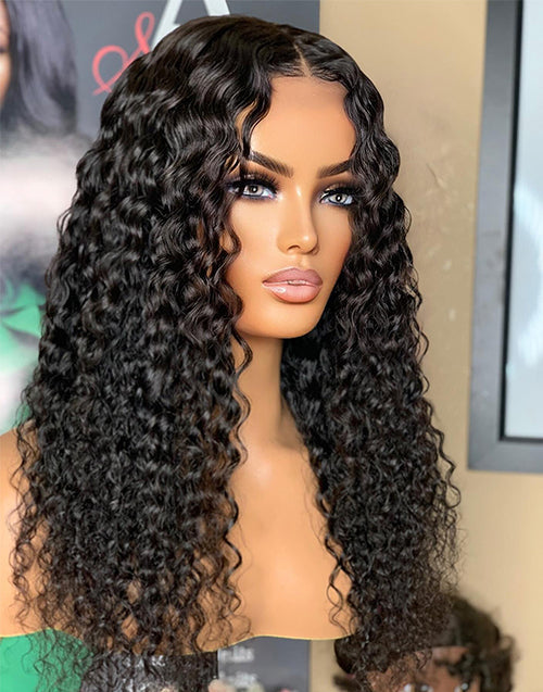 Jessies Wig 13x4 Curly Lace Front Wig Human Hair Wigs HD Lace Glueless 4X4 Lace Closure Wig