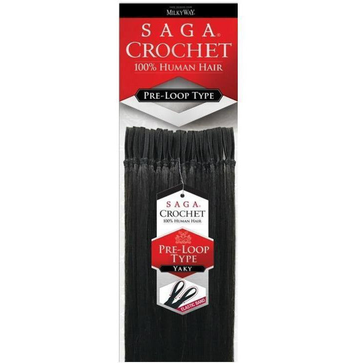 Saga Human Hair Pre-Loop Type Crochet Braid – Yaky