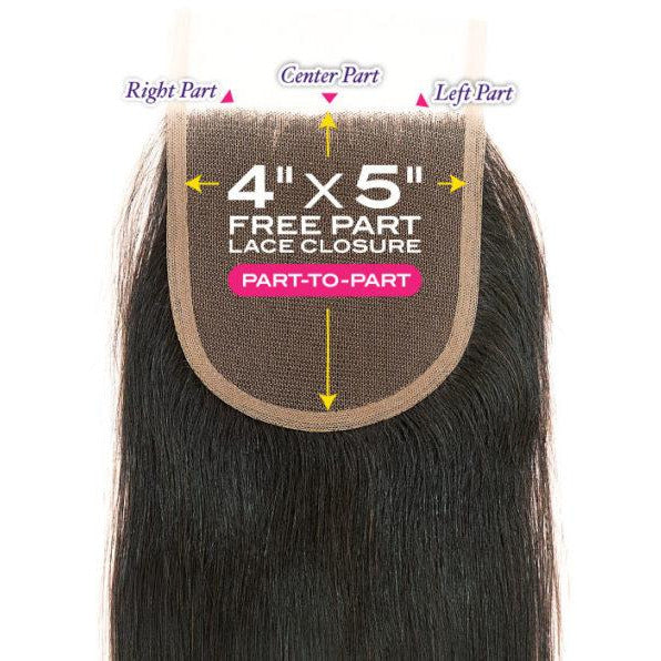 Janet Collection Melt HD 100% Virgin Human Hair 4" X 5" Lace Frontal Closure - Straight