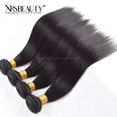 Xrs Beauty Hair 4 pcs Straight Brazilian Virgin Hair Bundle [WEFT13]