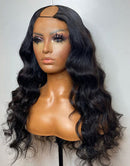 Jessies Wig Body Wave U Part Human Hair Glueless Wig Easy to Wear