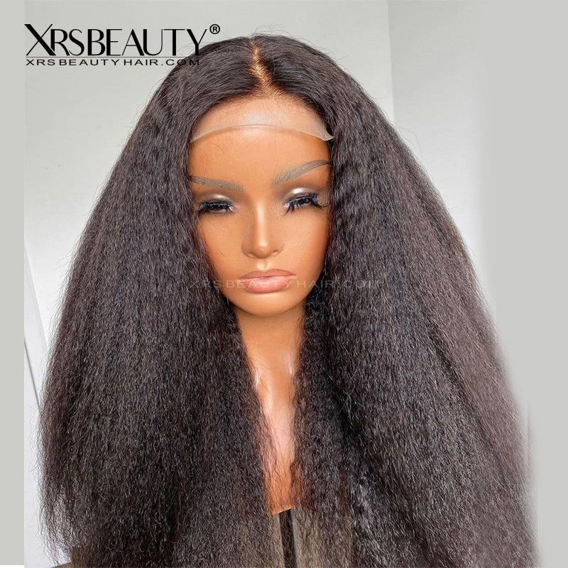 Xrs Beauty Hair Human Hair HD Lace Front Wig Italy Yaki 13x6 *NEW* CLEAR LACE & CLEAN HAIRLINE [LFW20]