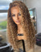 Jessies Wig 13x4 Highlight Honey Blonde Water Wave Lace Front Wig 4x4 Lace Closure Human Hair Wig