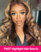 Jessies Wig 30inch Balayage Highlight Human Hair Bundles With Closure Ombre Honey Blonde Body Wave Hair