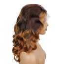 Xrs Beauty Hair 2/27 Highlight Ombre Brown 180 Density Body Wave 13x4 Lace Front Wigs Pre Plucked Bleached Knots [CXW45]