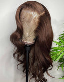 Jessies Wig Warm Chocolate Brown Human Hair 4x4/13x4 HD Lace Deep Part Lace Front Wigs 180% Density