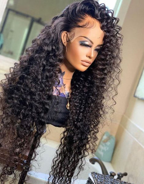 Jessies Wig 13x4 Deep Wave Lace Frontal Human Hair Wigs (4x4 Closure Wig Available)