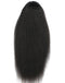 Jessies Wig Kinky Straight Drawstring Ponytail Coarse Yaki Straight Brazilian Natural Human Hair Extensions