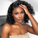 Aligrace Hair 5X5 HD Lace Closure Water Wave Bob Wigs