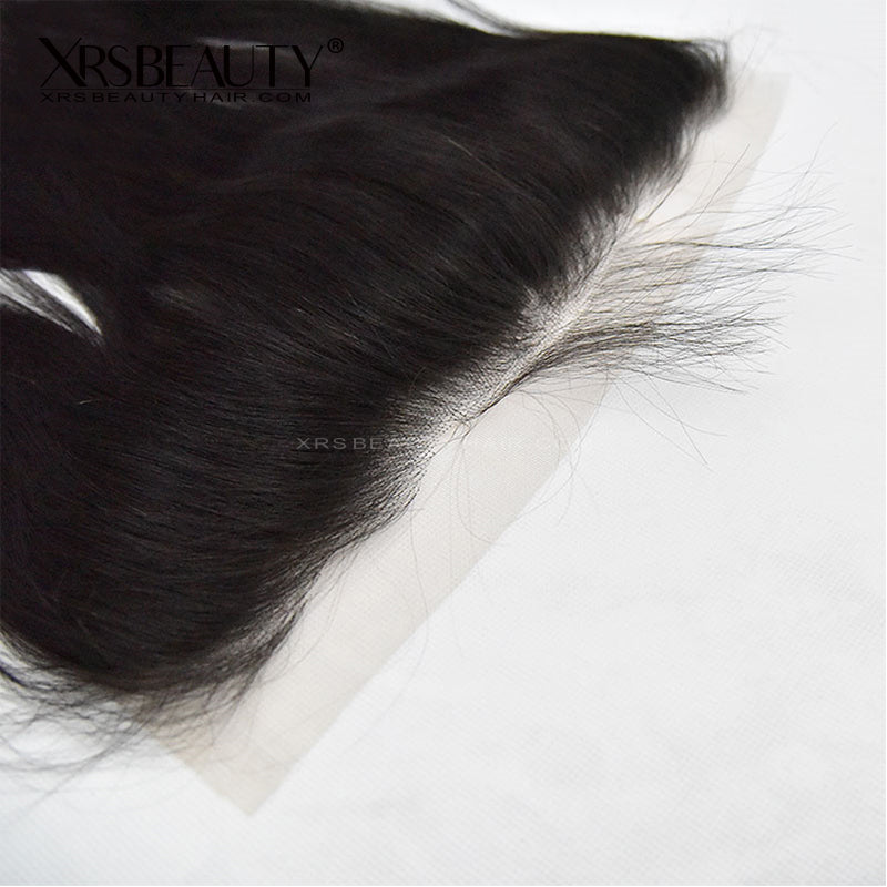 Xrs Beauty Hair 3 Straight Human Hair Bundles with 13x4 Lace Frontal [FW03]