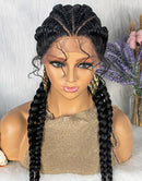 Jessies Wig Braided Lace Front Wig With Baby Hair