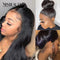 Xrs Beauty Hair 360 Lace Frontal Wig Kinky Straight Pre-plucked Human Hair Wig For Black Women [360KS]