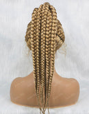 Jessies Wig 24 Inch Braid Headgear Braided Lace Ponytail Hair