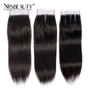 Xrs Beauty Hair 5x5 HD Lace Closure Straight With 4 Bundles [CW07]