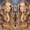 Aligrace 13x4 Frontal Lace Body Wave Glueless Wig 4/27 Highlight Color