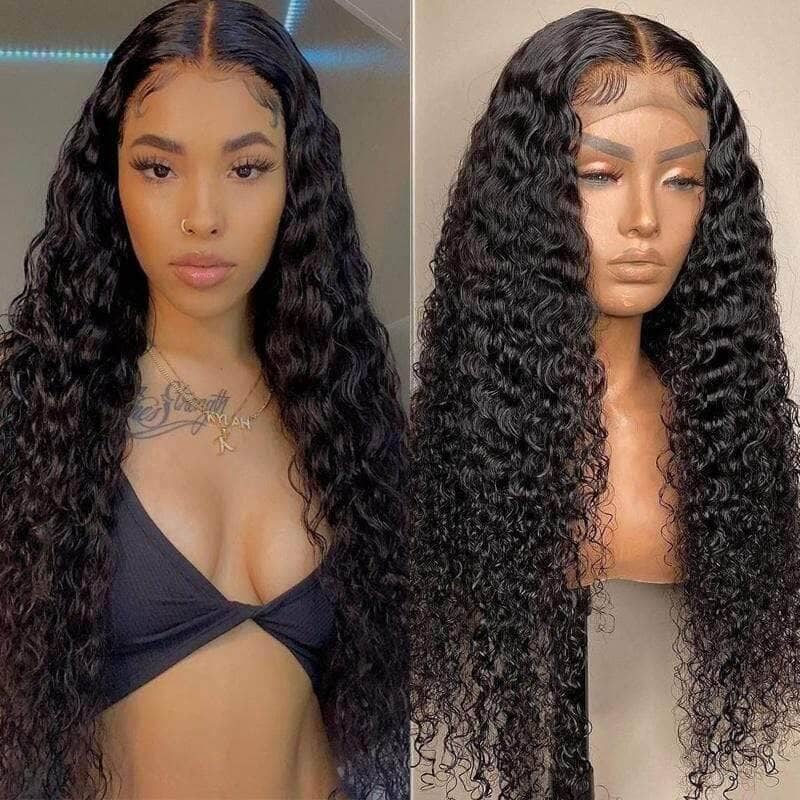 Aligrace 5x5 Lace Closure Water Wave Wigs Glueless Wig