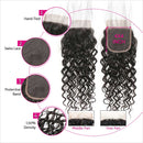 Ali Grace Water Wave Hair Weave 3 Pcs With 4x4 Lace Closure